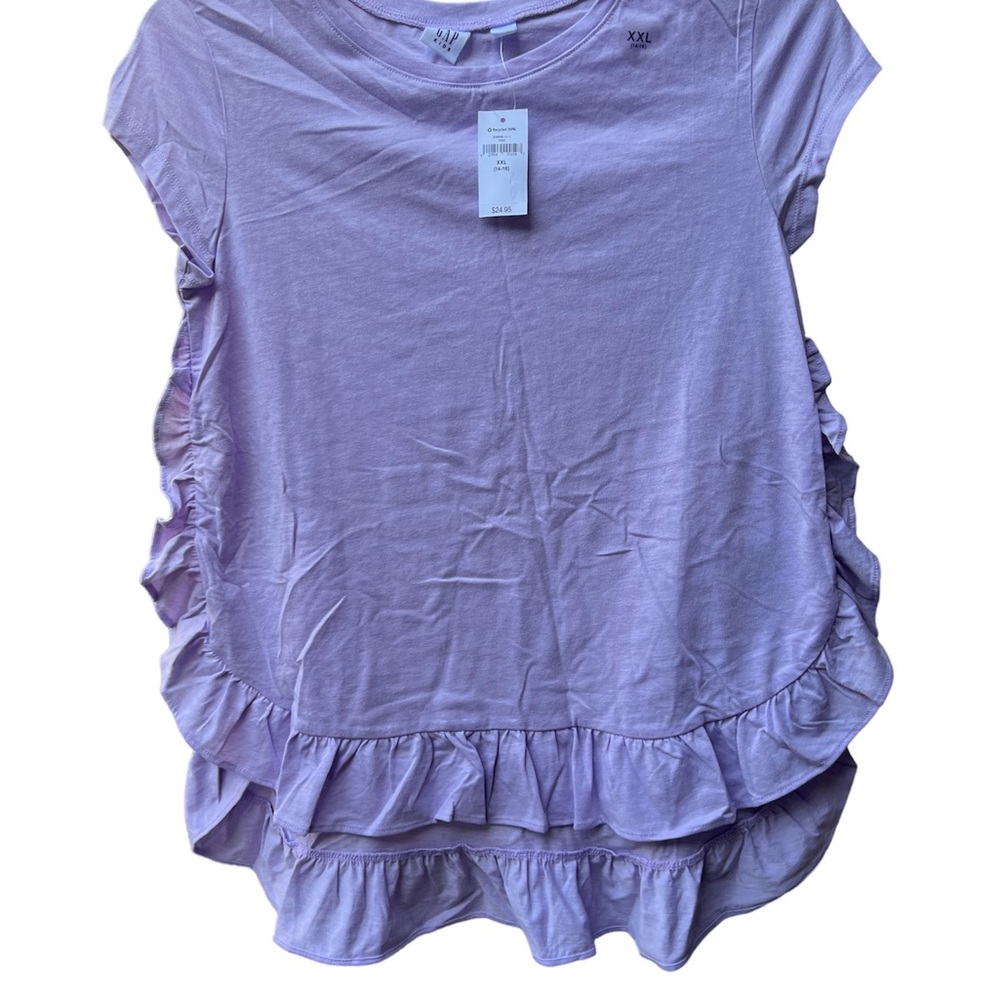 GAP Kids Shoulder Ruffle Tee
